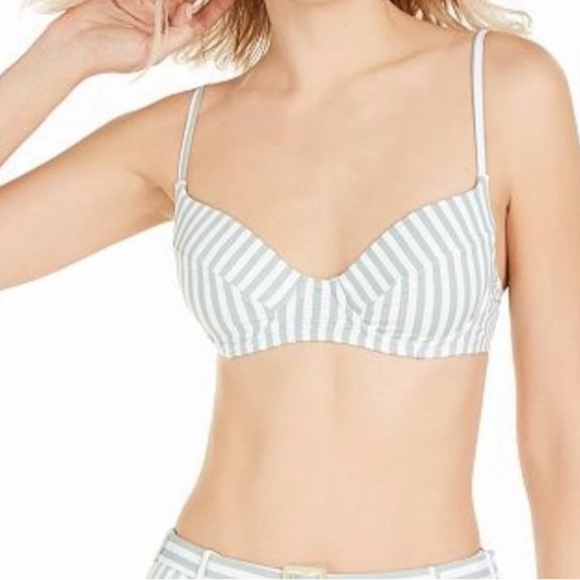 WEWOREWHAT Striped Lydia Underwire Bikini Top - Picture 1 of 3